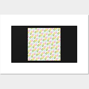 Spring Triangle Pattern Posters and Art